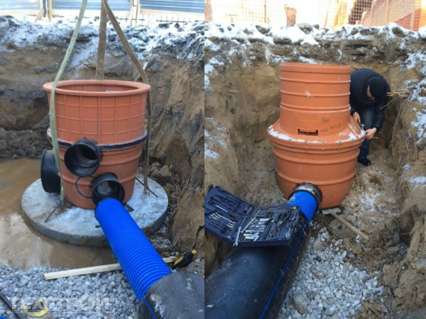 строительство ливневой канализации в Перми с применением колодцев техстрой